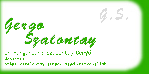 gergo szalontay business card